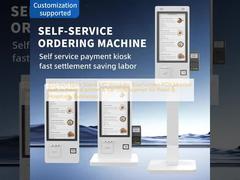 Monitor POS touchscreen Windows AIO da pavimento da 21,5 pollici con stampante termica e scanner di codici a barre integrati per attività commerciali al dettaglio e di ristorazione