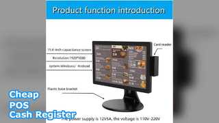 Registratore di cassa POS economico da 15,6 pollici Android Retail