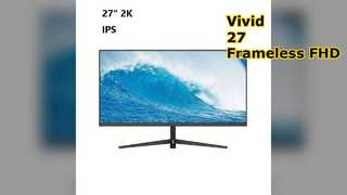 Monitor LED FHD senza cornice da 27 pollici IPS vivido