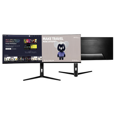 Ingrosso OEM Super-wide Curved Monitor Pannello IPS 49 pollici 5k 5120*1440 75Hz Office Monitor Gaming PC Monitor Curved