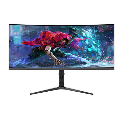 Monitor curvo super ampio Pannello IPS 4K Monitor per PC da gioco da 34 pollici 3440 * 1440 165Hz