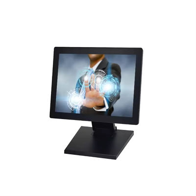 OEM 15 pollici touch screen monitor con stand pannello IPS con guscio di plastica per POS