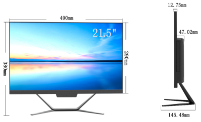 21.5 pollici Industrial Touch Monitor 1920x1080 250cd/m2 Risposta 4ms