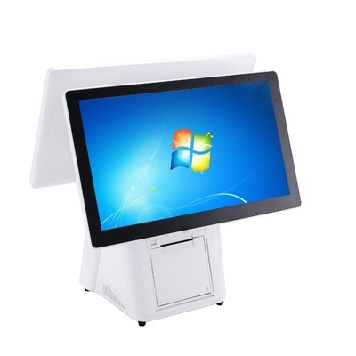 Negozi di vendita al dettaglio 10 punti con doppio schermo a contatto Android/Win POS Terminal Monitor con stampante di ricevute termiche