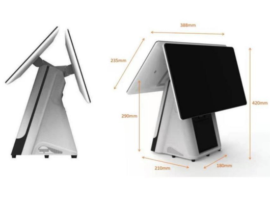Monitor POS Touch Screen da 15,6 pollici, Sistemi POS All-in-One per Ristoranti e Negozi