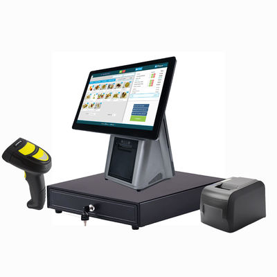 Terminal POS a schermo singolo da 15 pollici Android 11 Touch Screen All in One Registratore di cassa